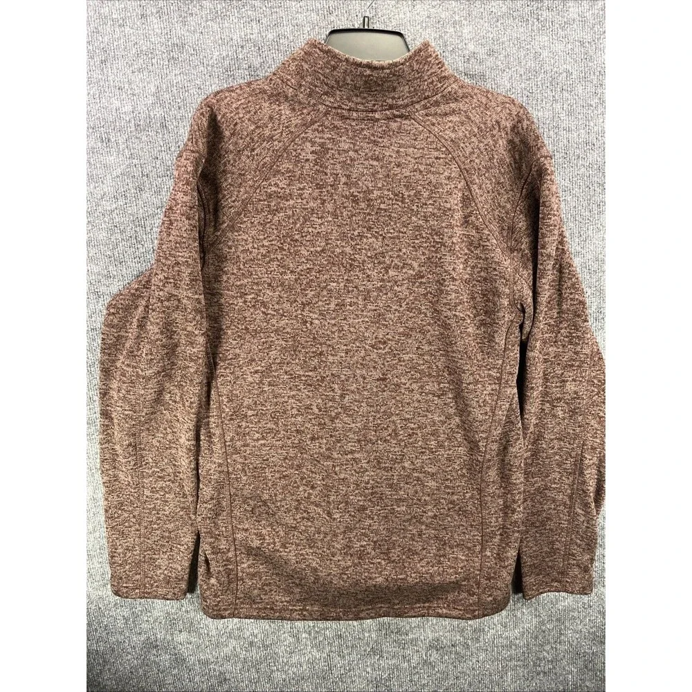 Eddie Bauer Men's Medium Rust 1/4-Zip Sweater – Long Sleeve Pullover, NWT - Picture 5 of 5